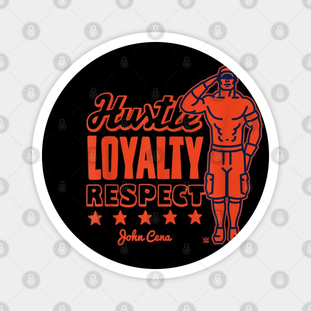 John Cena Hustle Loyalty Respect Vintage Magnet by Holman